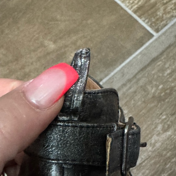 Lucky Brand Black Heeled Booties with Contemporary Cut-Out Design - Picture 11 of 12